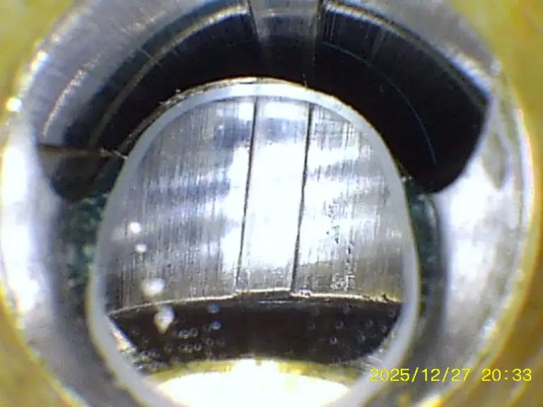 DWM M1908: radialer Blick auf die Mündung